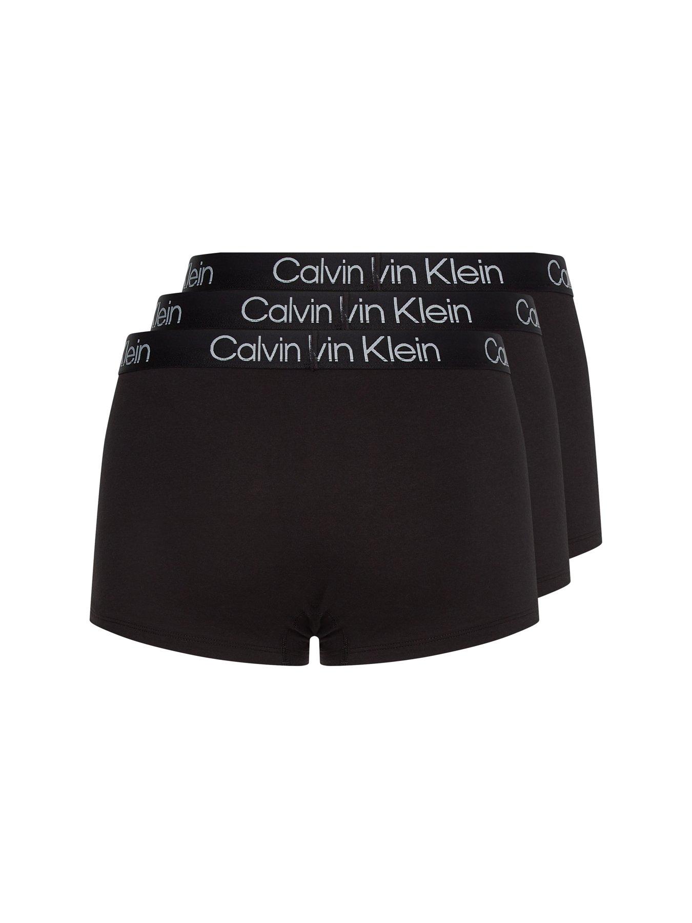 Calvin Klein Men's Microfiber Stretch 3-Pack Boxer Brief, Black, Small :  : Clothing, Shoes & Accessories