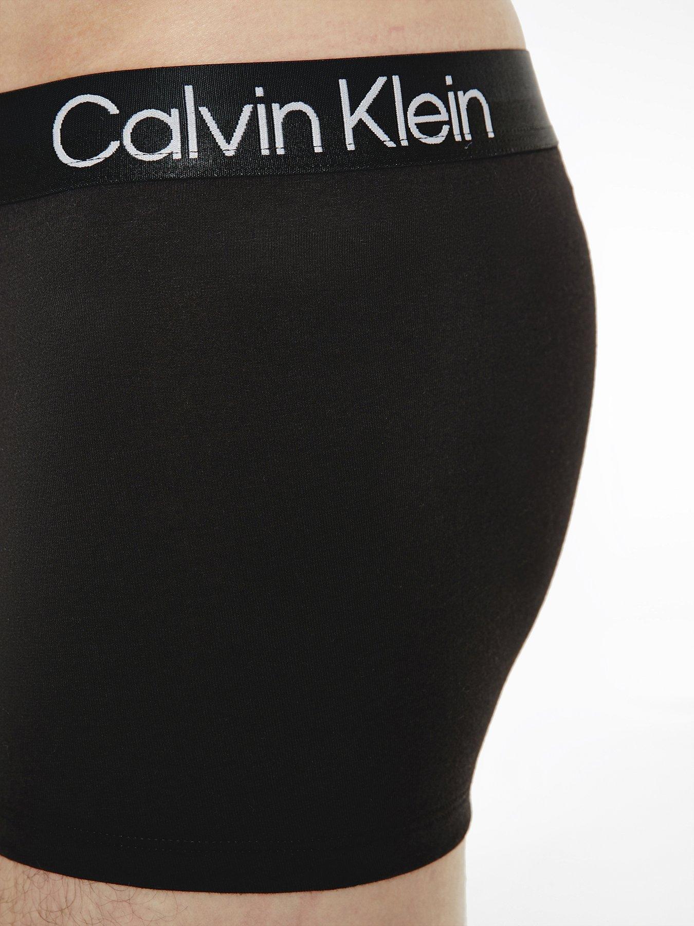 Calvin Klein 3 Pack Modern Structure Trunks - White/Black/Grey