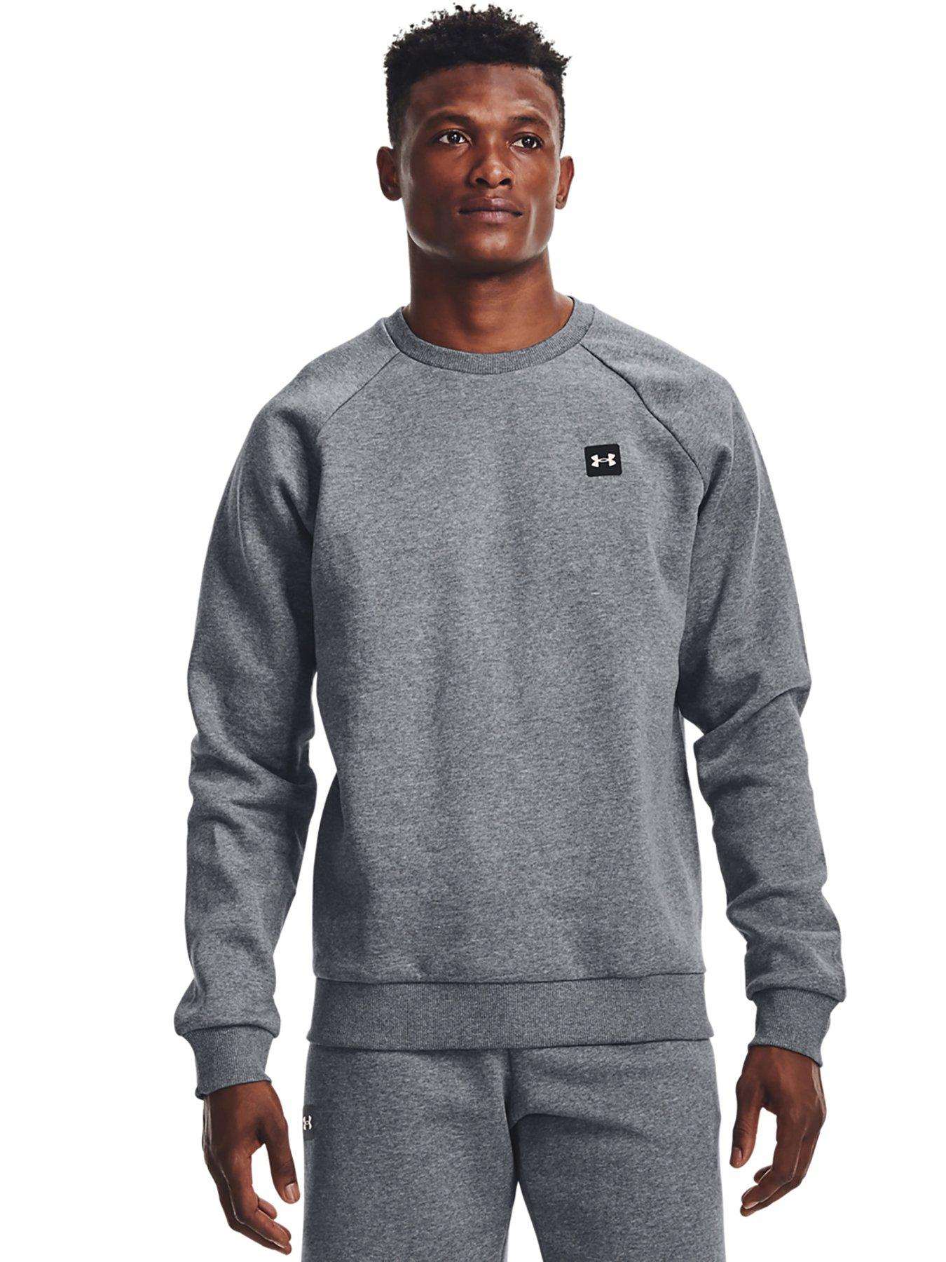 Hoodies & Sweatshirts Training Plus Size Rival Fleece Crew Sweat Top - Grey/White