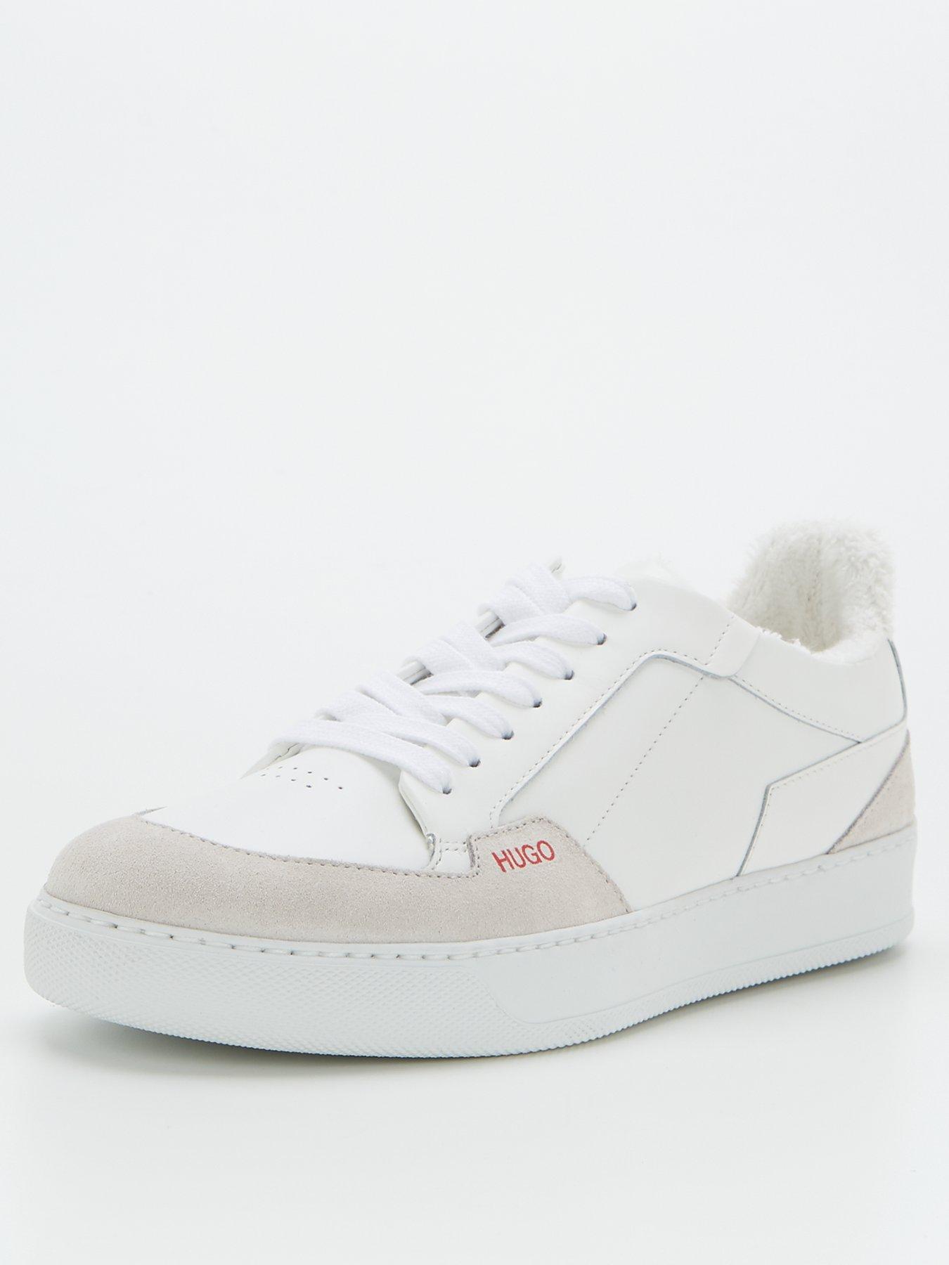  Vera Leather Lace Up Trainer - White