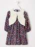  image of mini-v-by-very-girls-floral-dress-and-gilet-set-multi