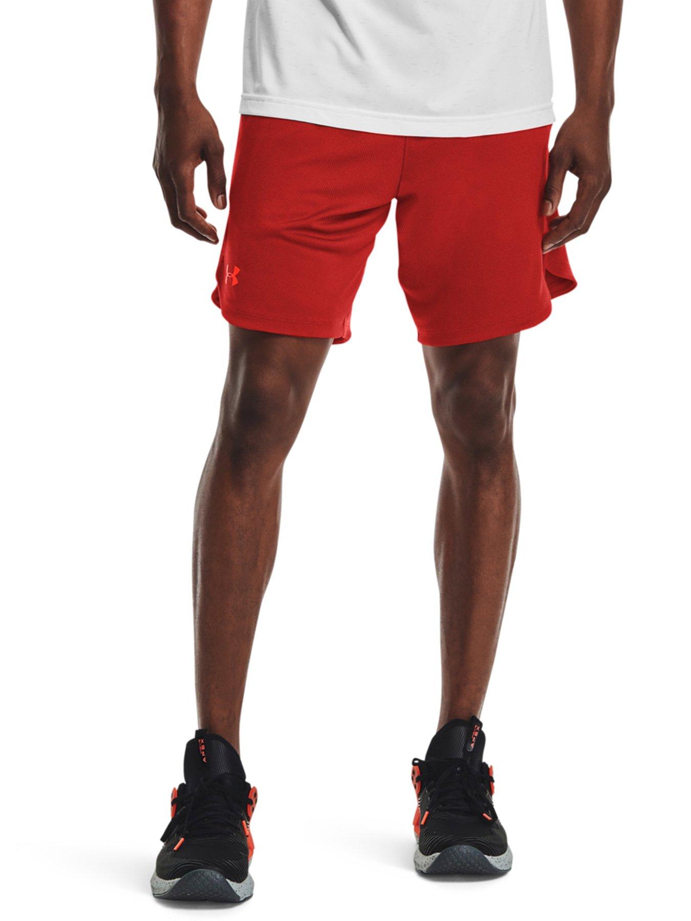 red shorts men