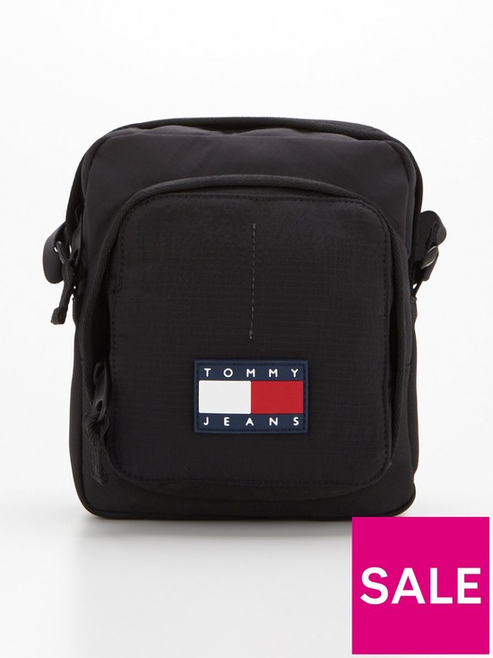 front image of tommy-jeans-urban-tech-reporter-cross-body-bag-black