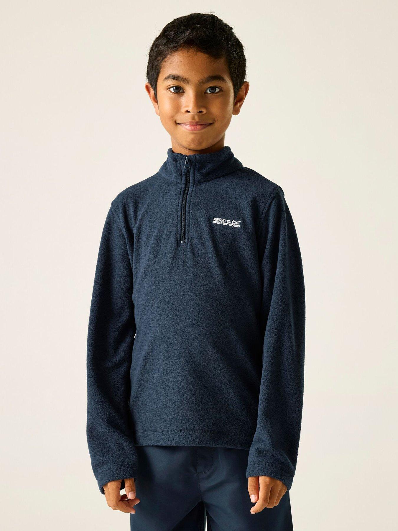 Image 1 of 7 of Regatta Kids Hot Shot Ii 1/4 Zip Fleece - Navy