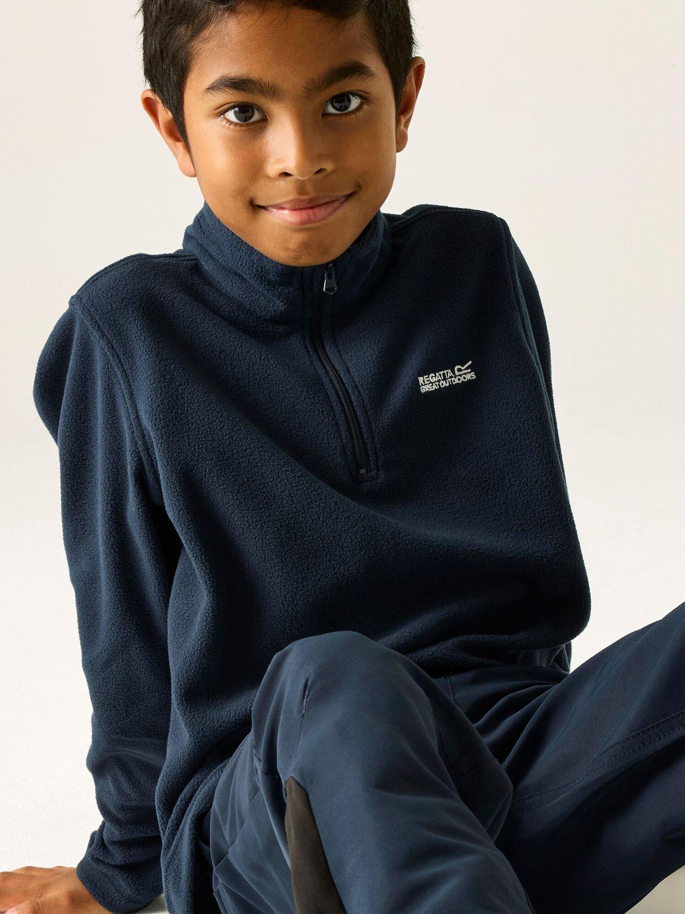 Image 2 of 7 of Regatta Kids Hot Shot Ii 1/4 Zip Fleece - Navy