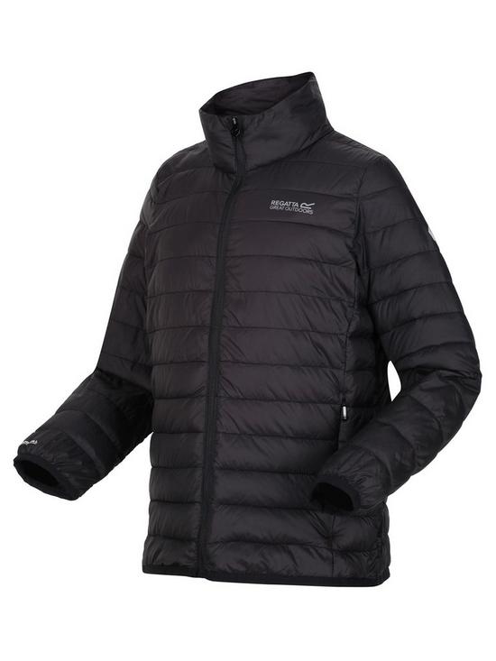 front image of regatta-kids-hillpack-insulated-jacket-black