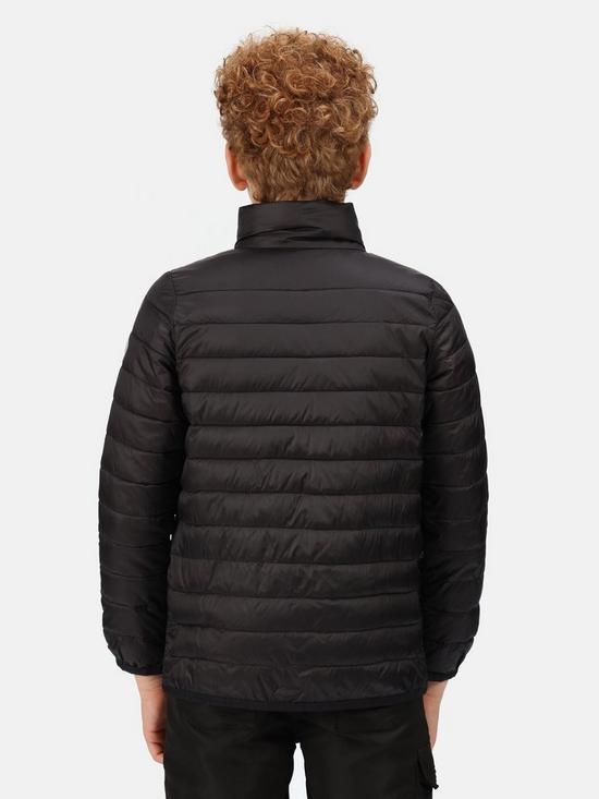 stillFront image of regatta-kids-hillpack-insulated-jacket-black