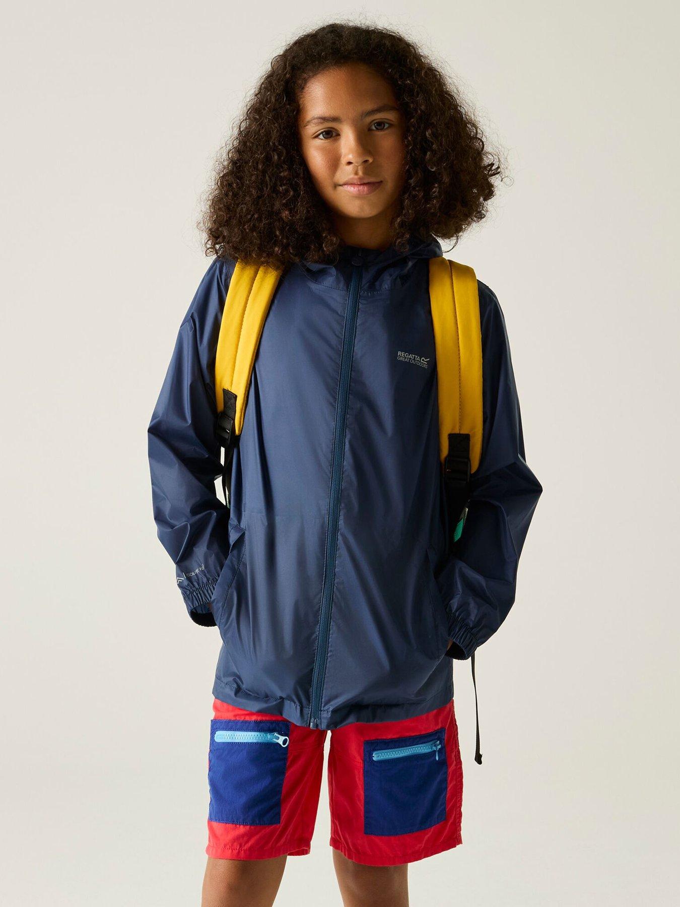 Image 1 of 5 of Regatta Kids Pack-it III&nbsp;Waterproof Jacket - Navy
