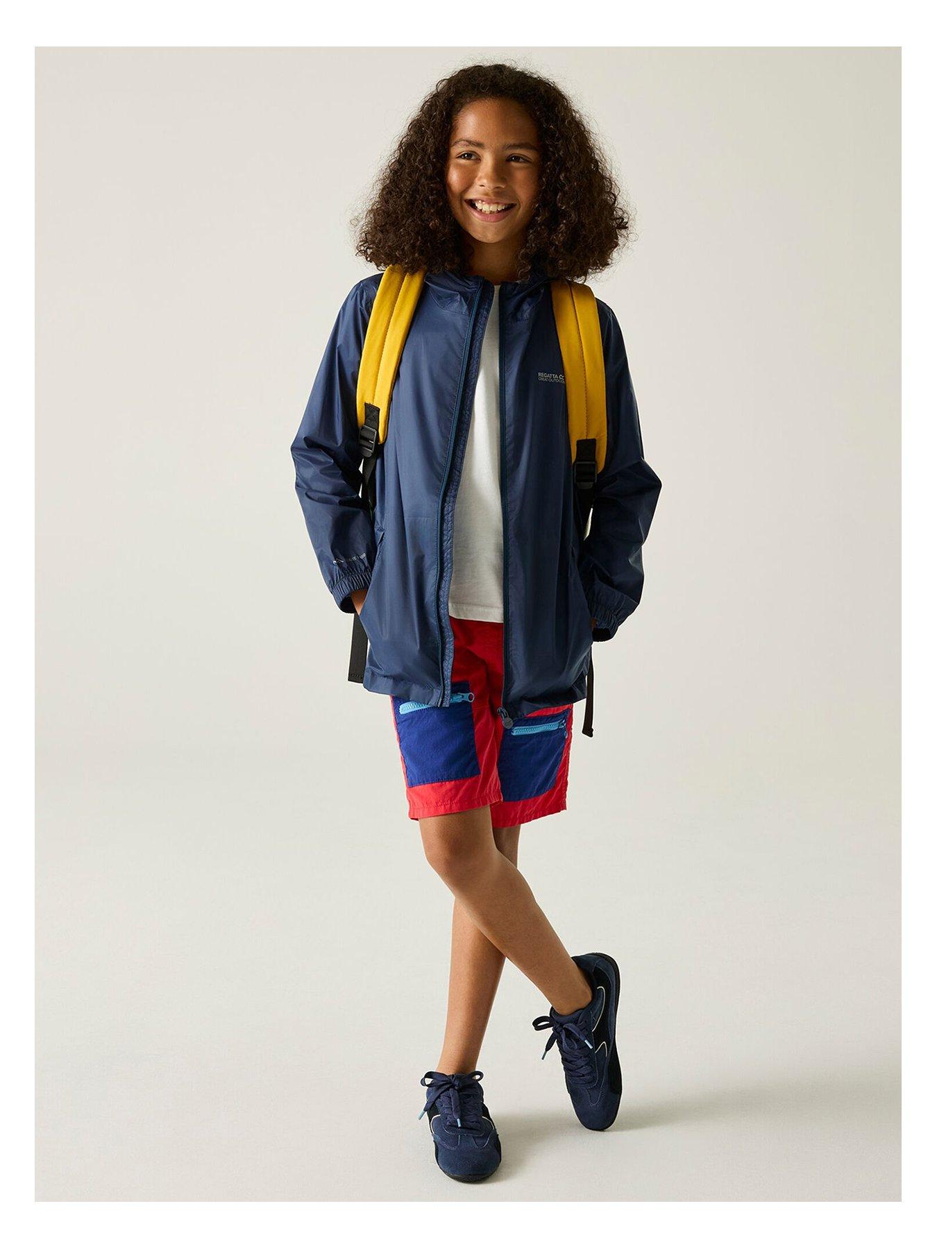 Image 2 of 5 of Regatta Kids Pack-it III&nbsp;Waterproof Jacket - Navy