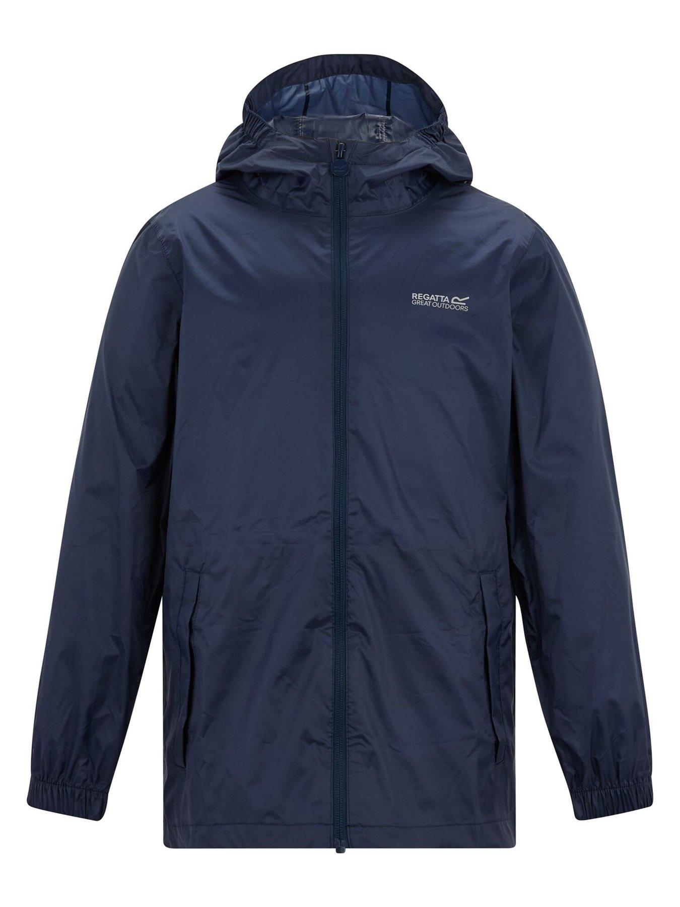 Image 4 of 5 of Regatta Kids Pack-it III&nbsp;Waterproof Jacket - Navy