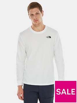 the-north-face-long-sleevenbspsimple-dome-t-shirt-white