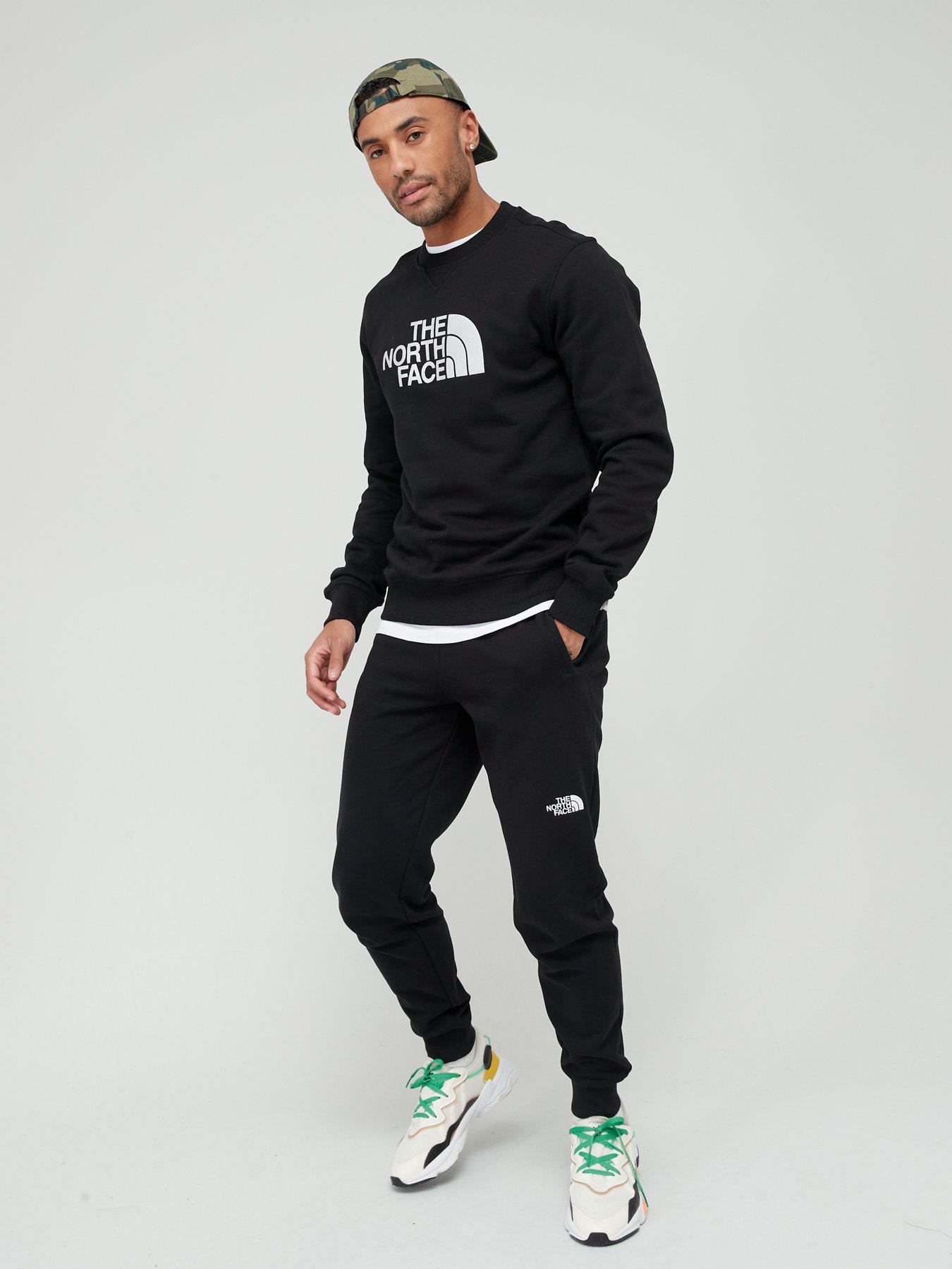 North face black outlet crew neck