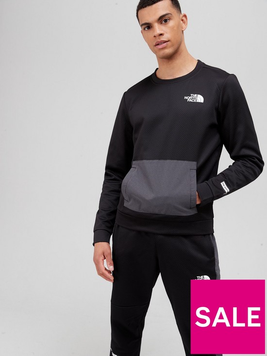 front image of the-north-face-mountain-athletics-crew-sweat-top-black