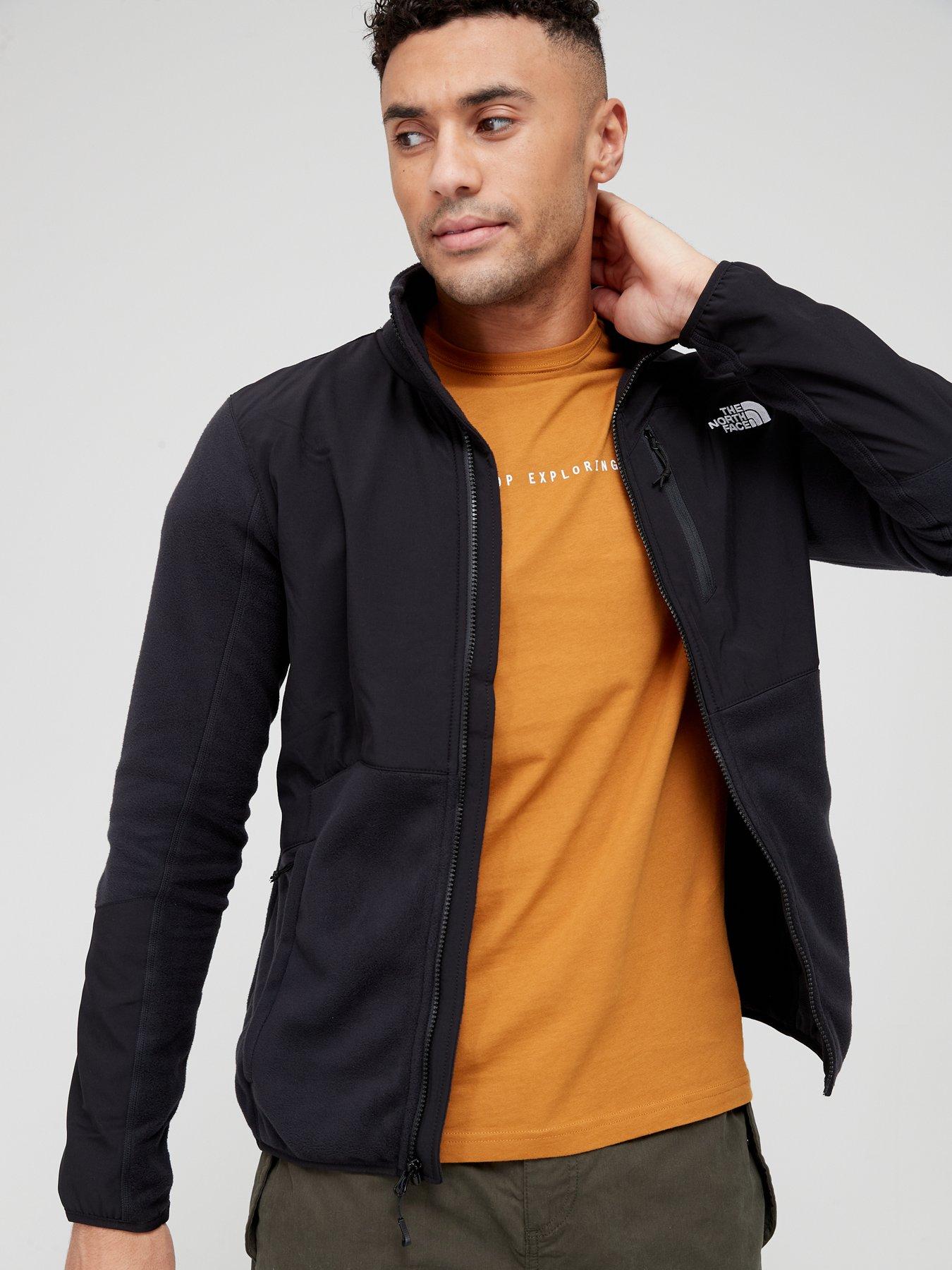 North face mens hot sale zip up fleece