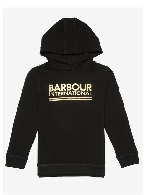 barbour-international-girls-reina-logo-hoodie-black