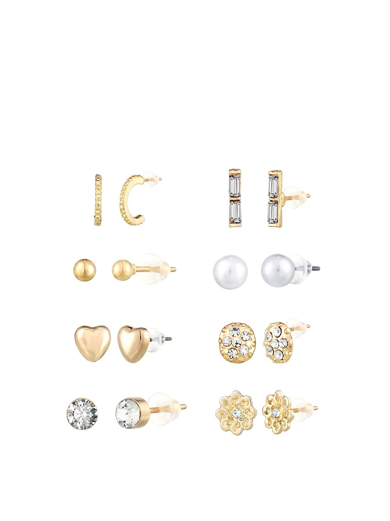 undefined 8pk Gold Plated Earrings