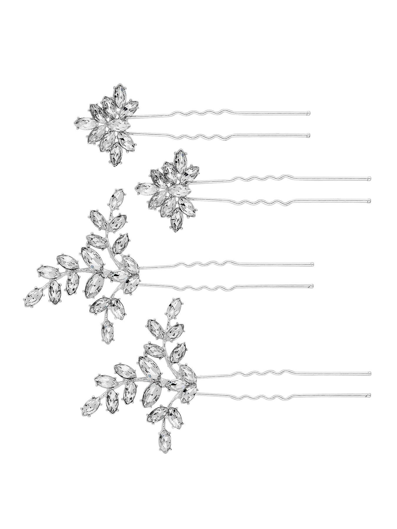 undefined Crystal Hair Pins (4-Pack)