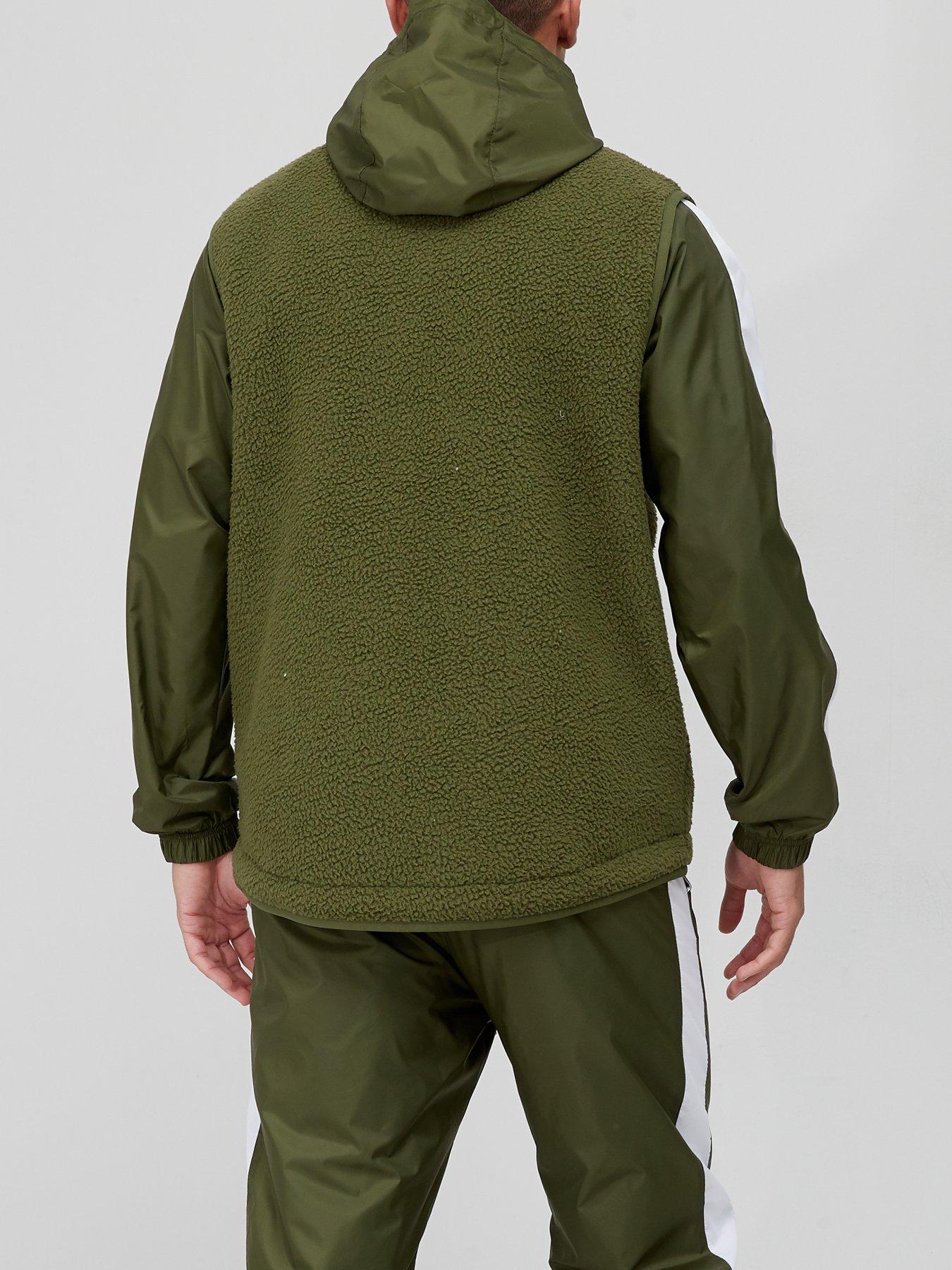  NSW Mens SPE+ Full Zip Fleece Winter Vest - Green