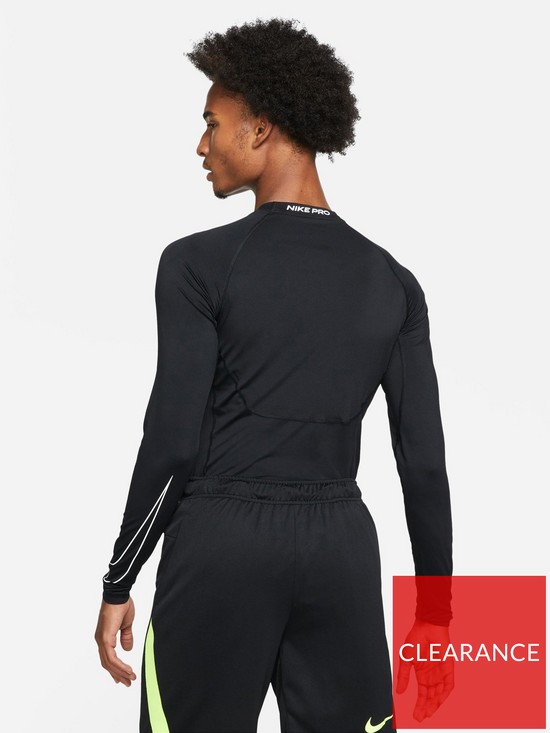 Nike Men's Train Pro 365 Dri-Fit L/S T-Shirt - BLACK | very.co.uk