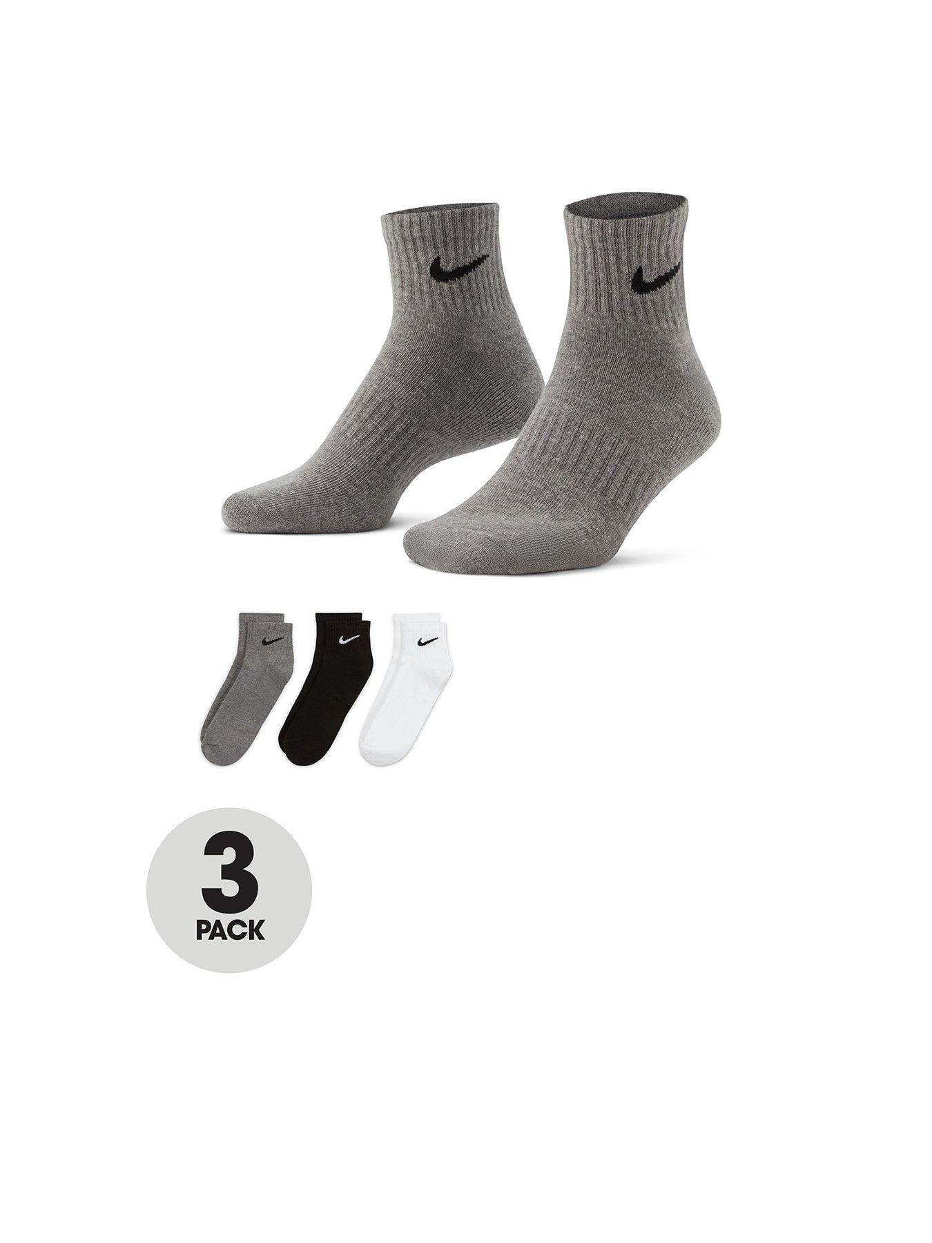 Nike Train Everyday Cushioned Ankle Socks | very.co.uk