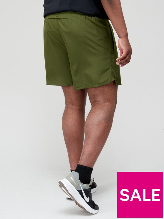 stillFront image of nike-run-plus-size-dry-fit-challenger-7-shorts-green