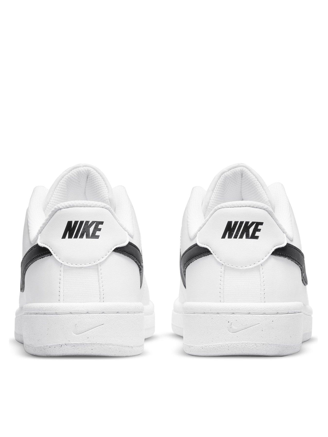 Mens black clearance and white nikes