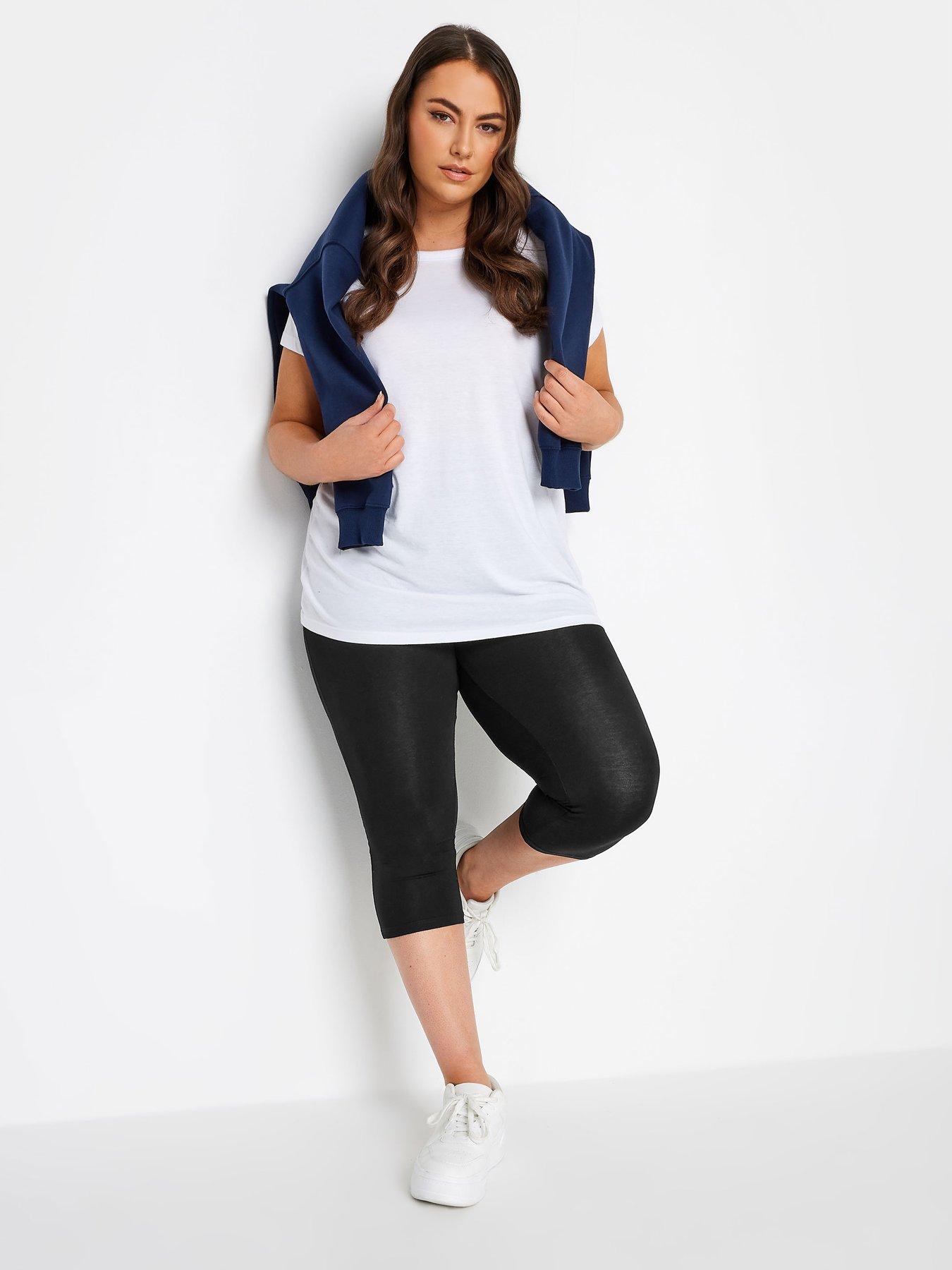 Image 3 of 4 of Yours Control Crop Legging -&nbsp;Black