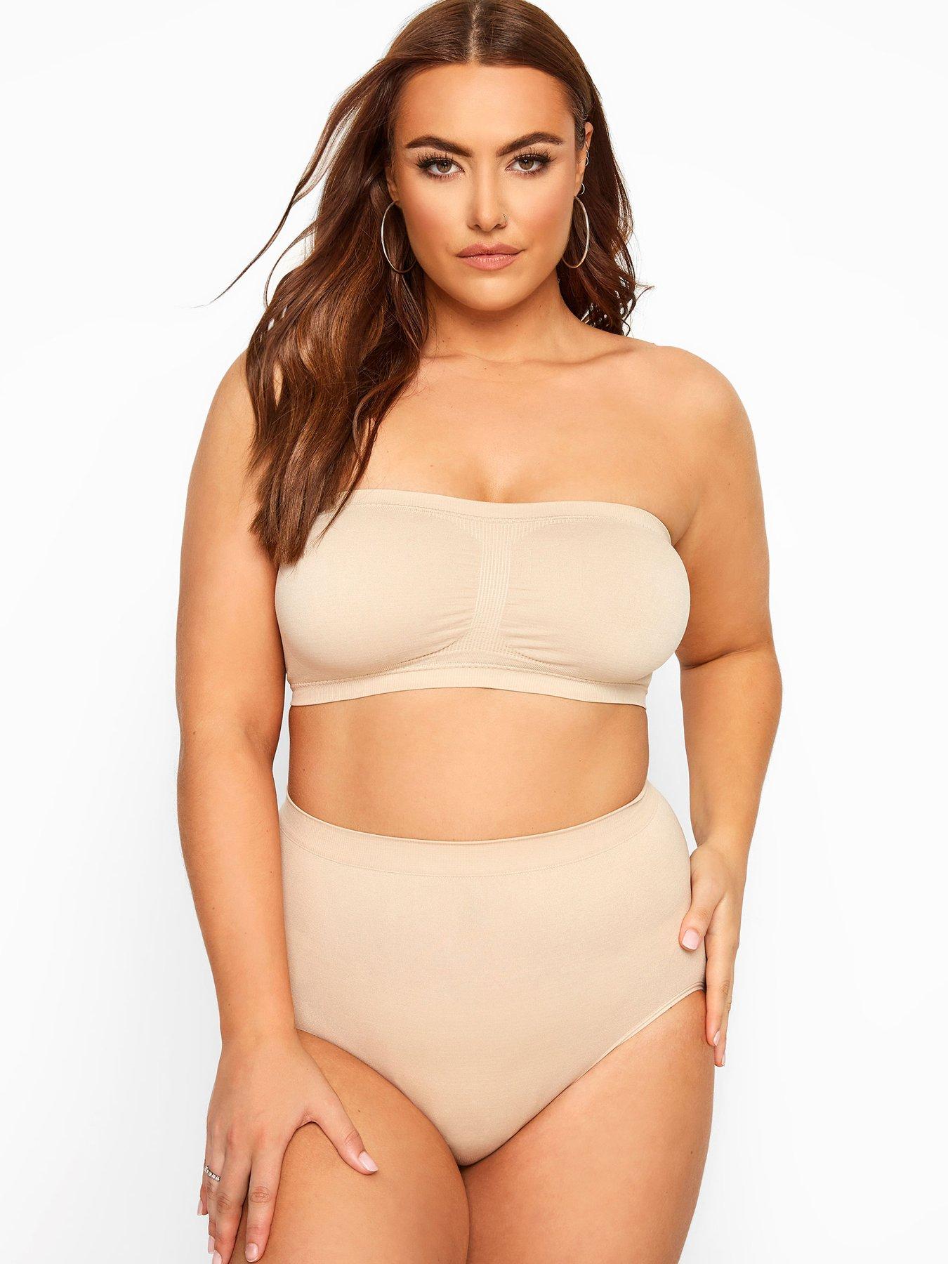 Image 2 of 2 of Yours Seamless Bandeau Bra - Nude