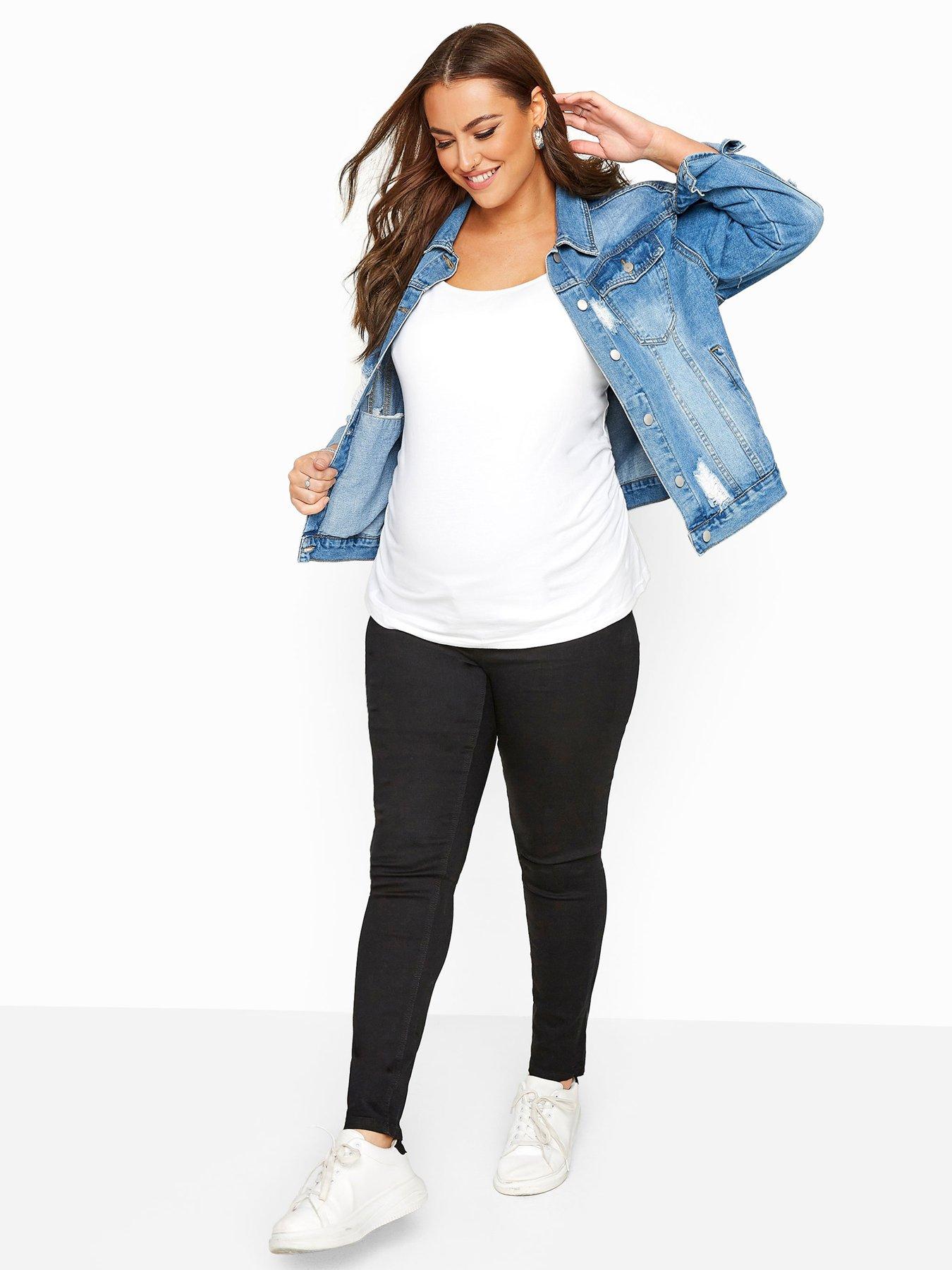 Yours Maternity Black Skinny Jeggings