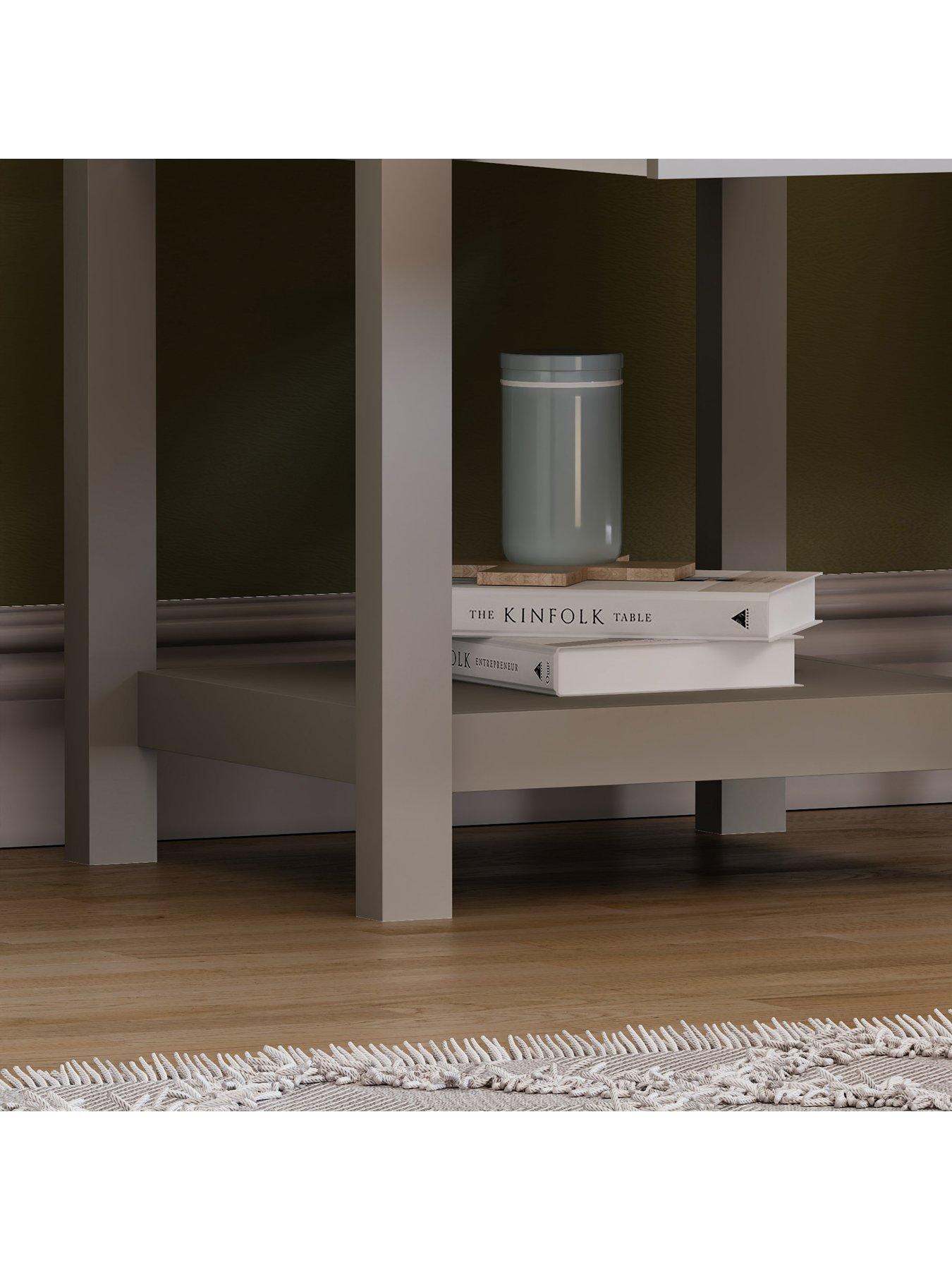 Image 5 of 6 of Vida Designs Arlington 1 Drawer Side Table - Grey