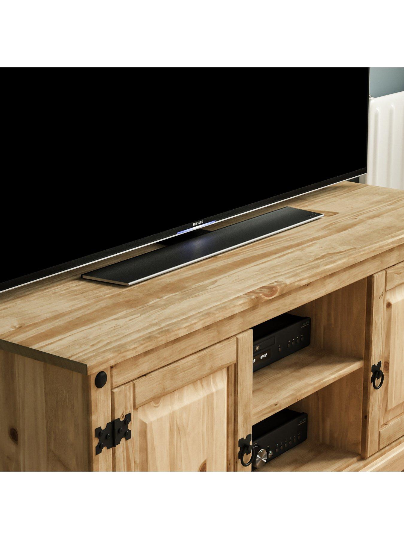 Image 4 of 5 of Vida Designs Corona Solid Pine 2 Door, 1 Shelf&nbsp;TV Unit - fits up to 60 inch TV