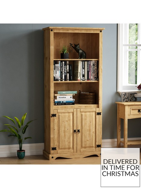 vida-designs-corona-solid-pine-2-door-bookcase