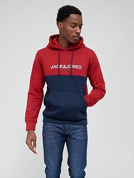 jack-jones-colourblock-overhead-hoodie-rednavynbsp