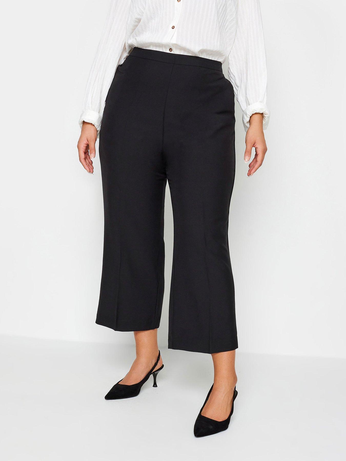 Yours Straight Leg 26" Pablo Trouser, Black, Size 26-28, Inside Leg 26, Women