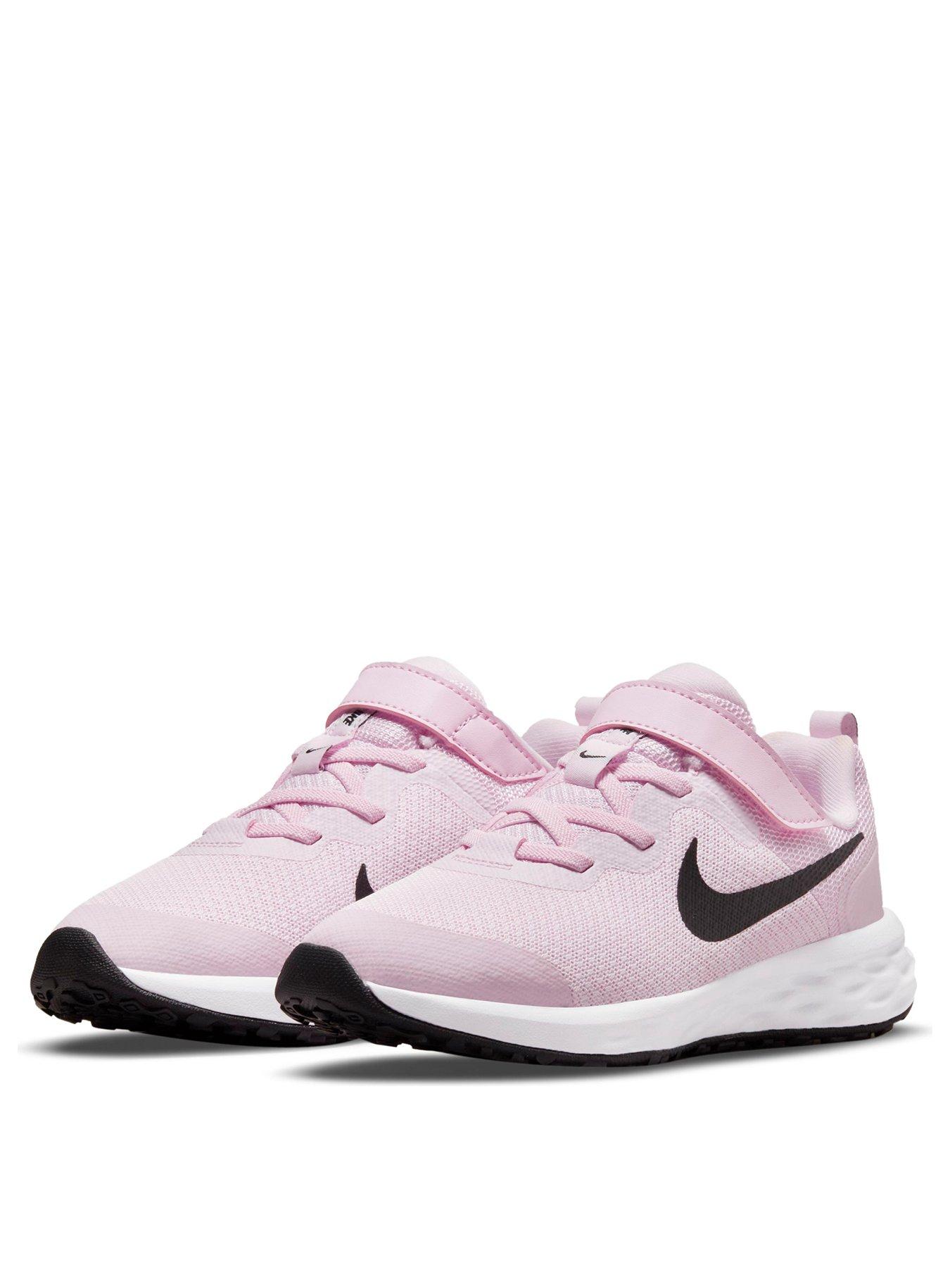 Kids pink deals nike trainers