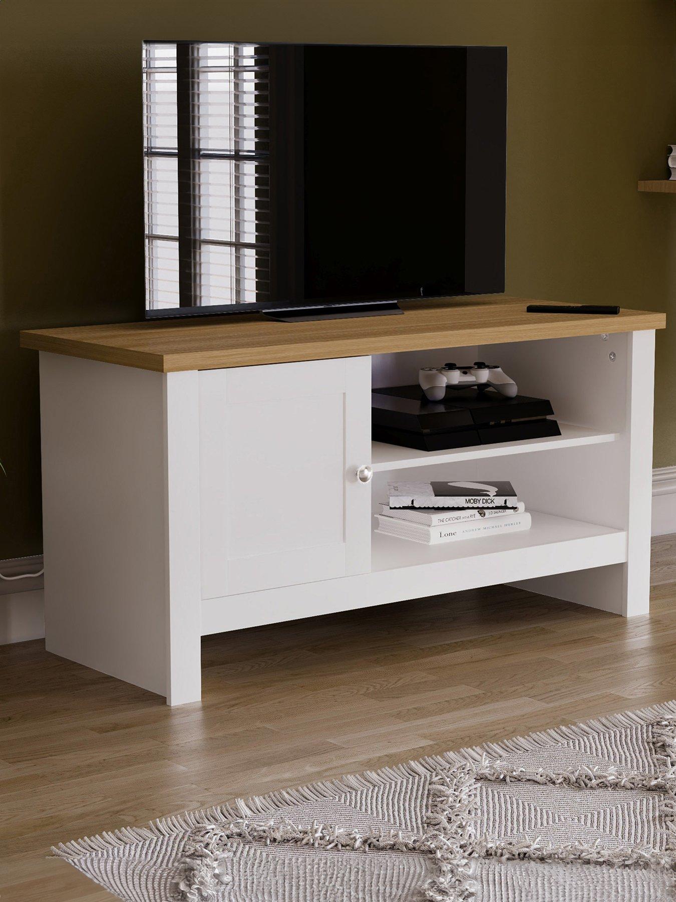 Vida Designs Arlington 1 Door TV Unit - Fits up to 43 inch TV - White