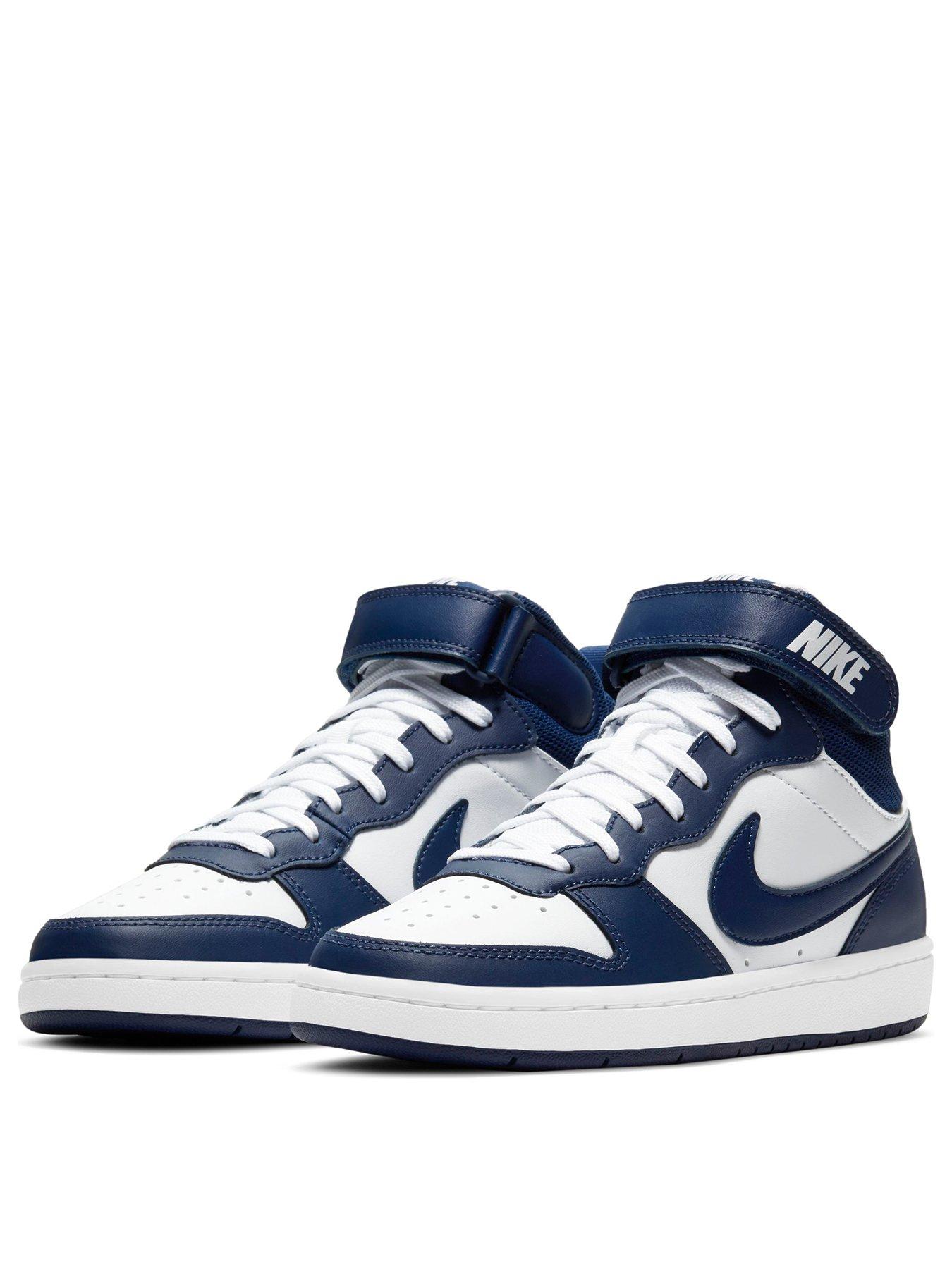 navy nike junior trainers