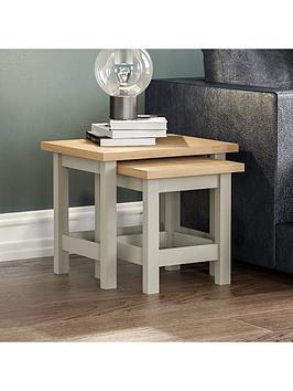 Product photograph of Vida Designs Arlington Nest Of Tables - Grey from very.co.uk