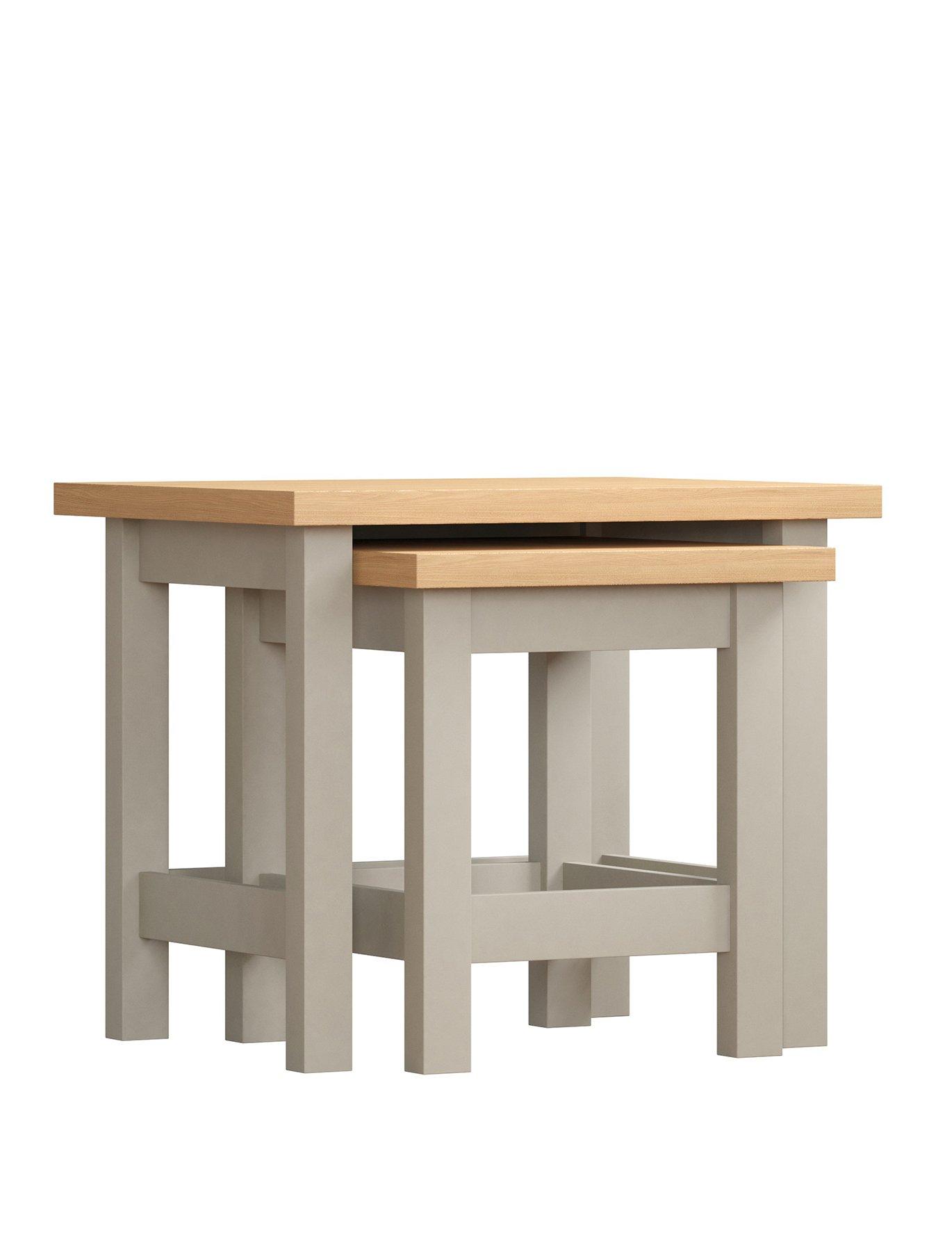 Image 2 of 6 of Vida Designs Arlington Nest Of Tables - Grey