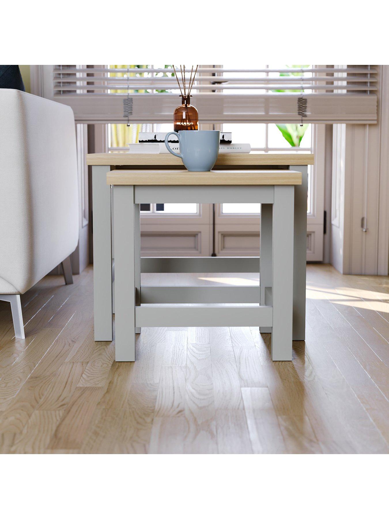 Image 5 of 6 of Vida Designs Arlington Nest Of Tables - Grey