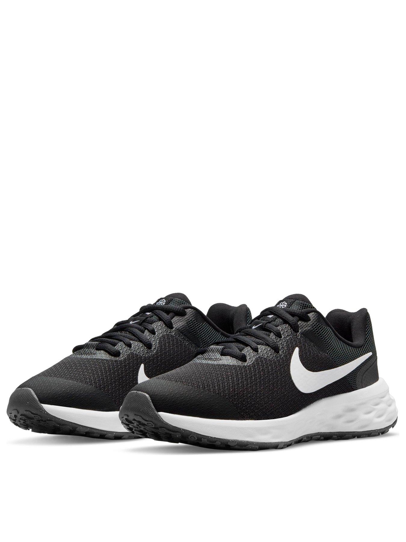 Nike Revolution 6 Junior Trainers - Black/White | very.co.uk