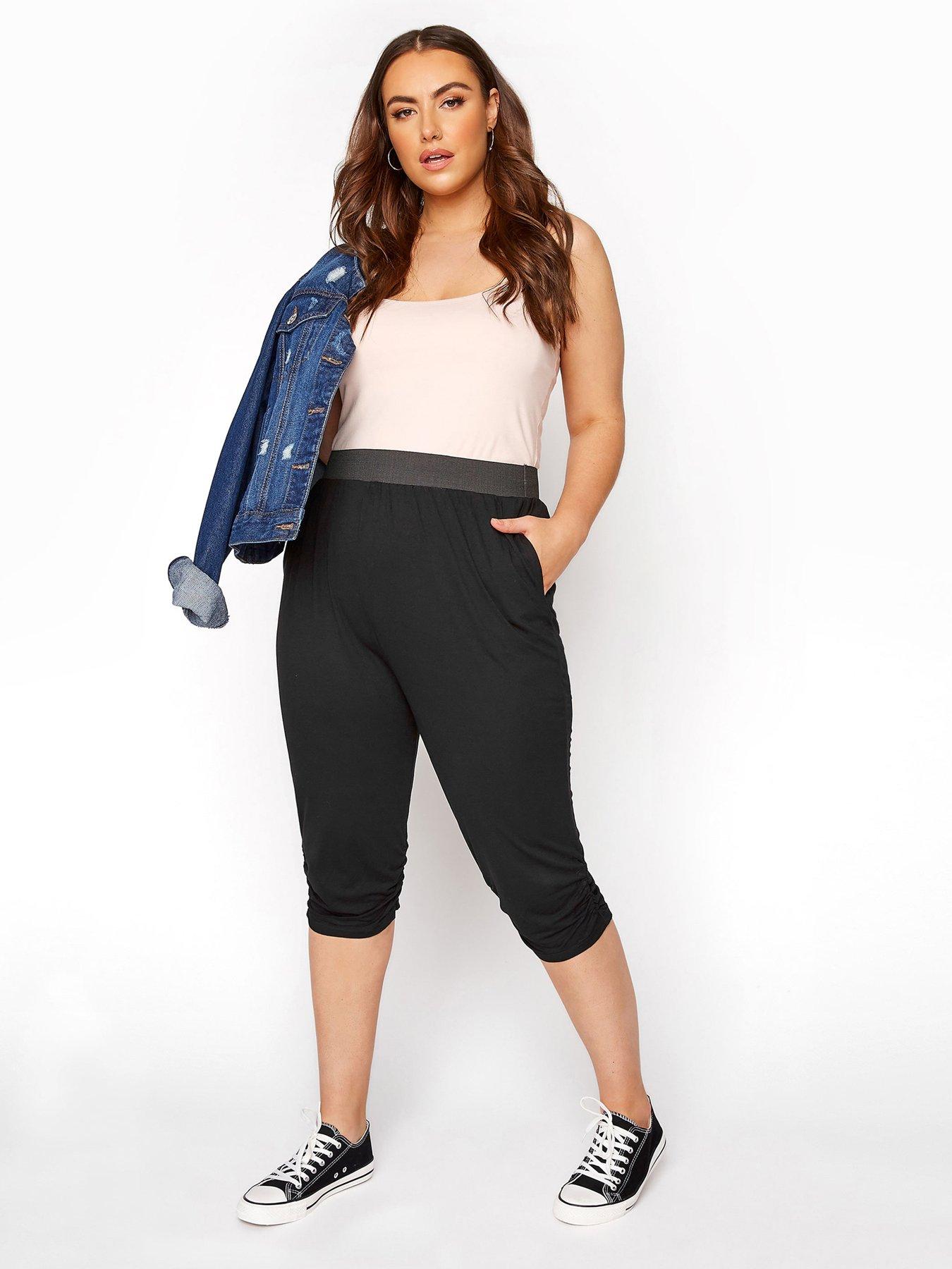 plus size women's cropped pants