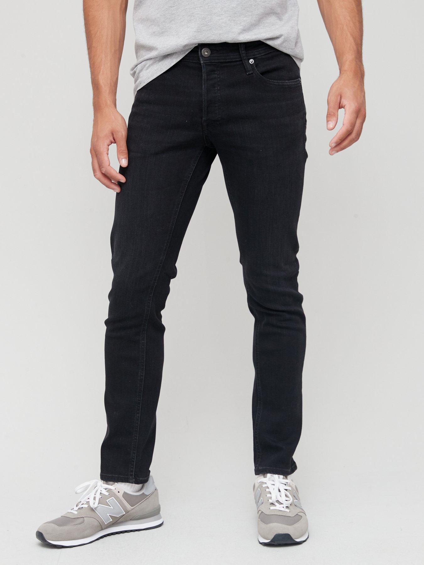 Jack & Jones Glenn Slim Fit Jeans - Black | very.co.uk