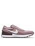  image of nike-waffle-one-junior-trainer-pink