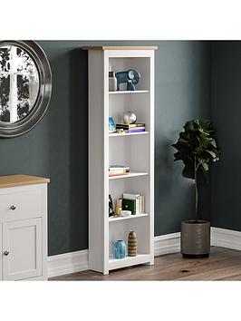 Product photograph of Vida Designs Arlington 5 Tier Bookcase - White from very.co.uk