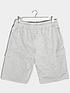  image of badrhino-essential-jersey-cargo-shorts-marl-grey