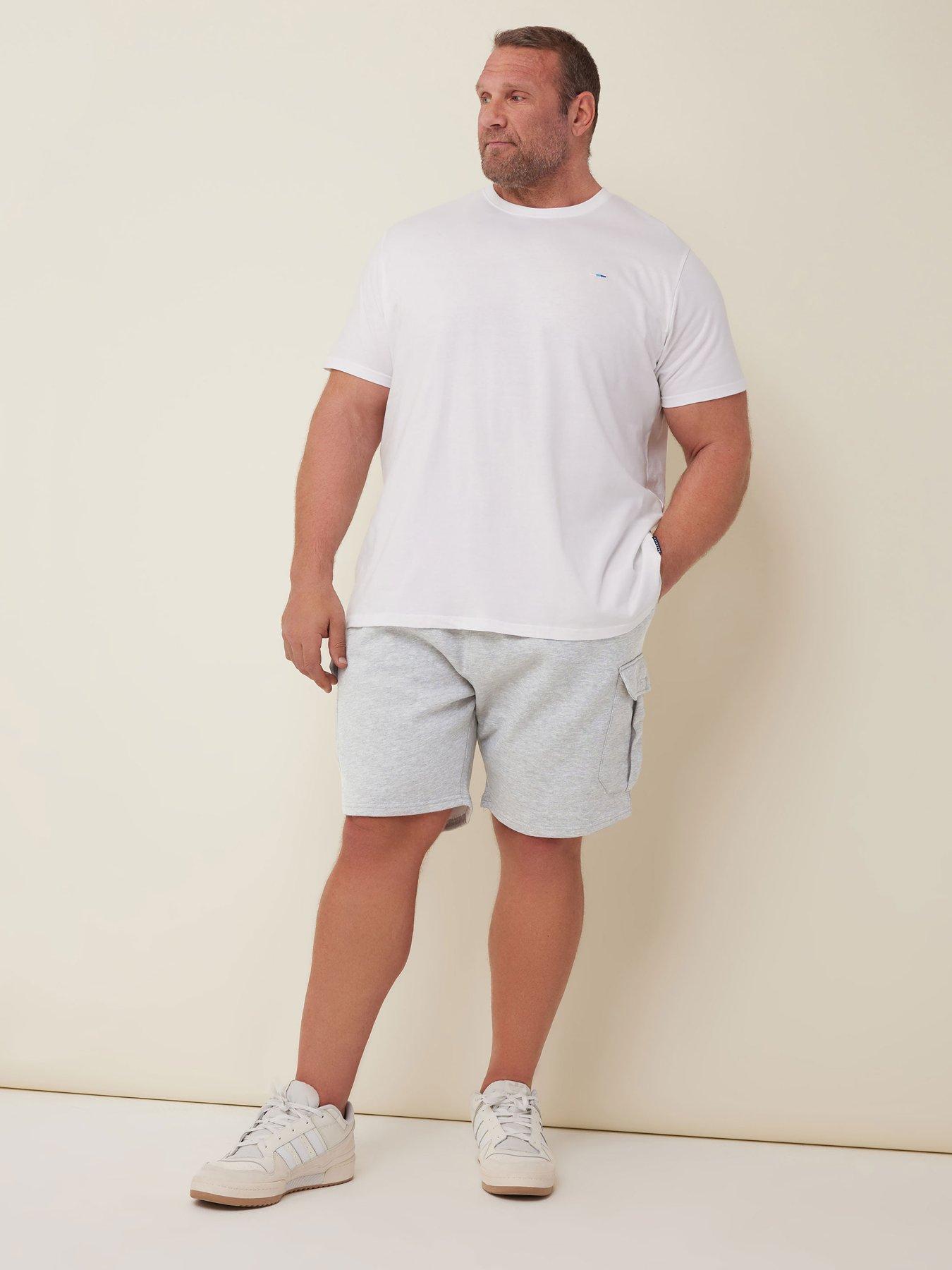 Image 3 of 5 of BadRhino Essential Jersey Cargo Shorts Marl - Grey