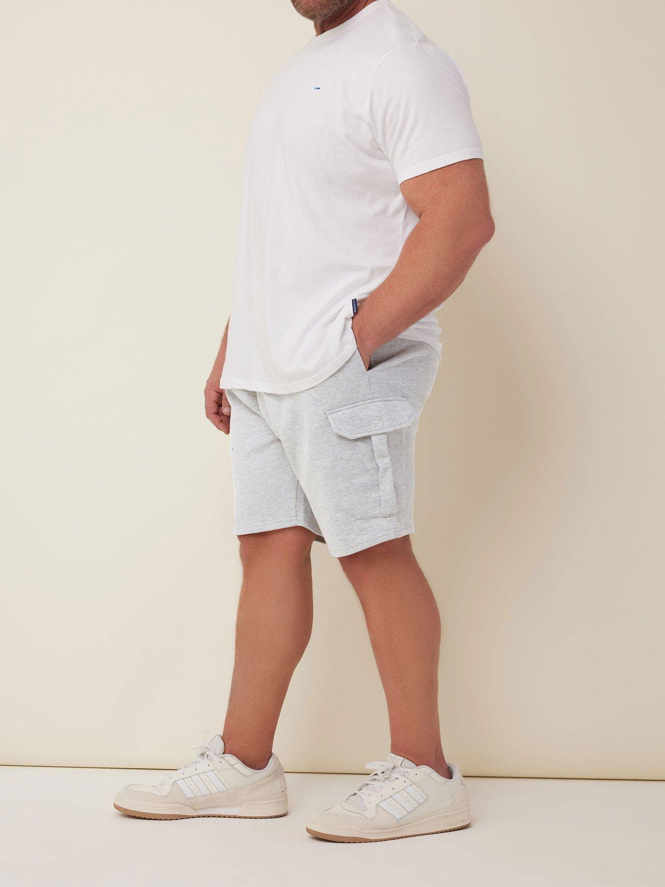 Image 4 of 5 of BadRhino Essential Jersey Cargo Shorts Marl - Grey
