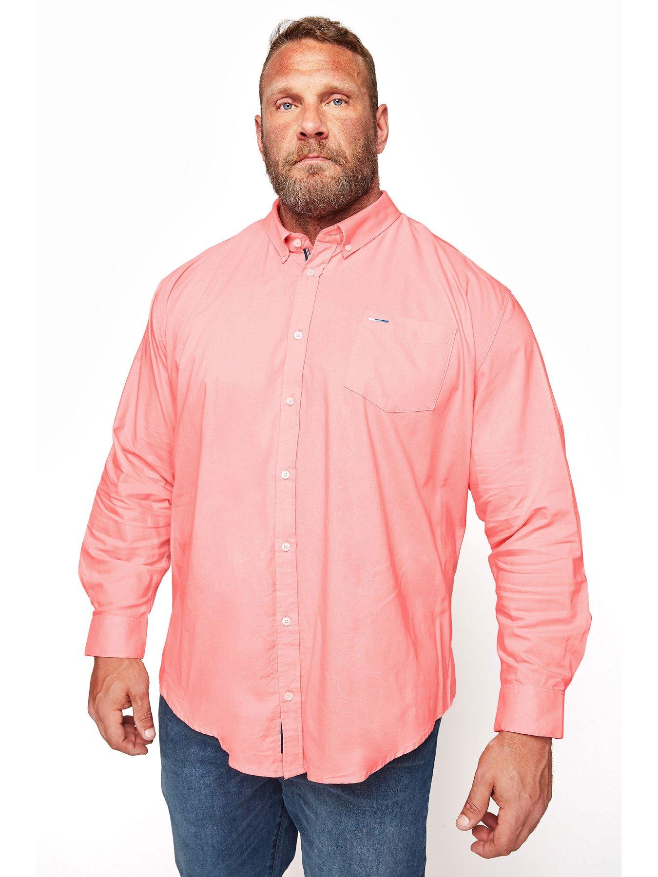 pink button up shirt mens