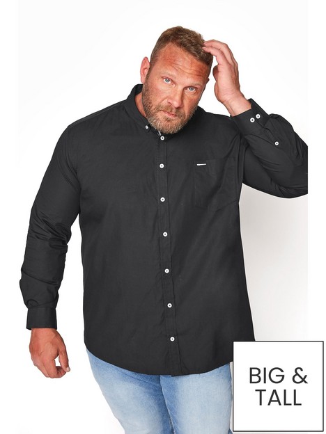 badrhino-essential-long-sleeve-poplin-shirt-black